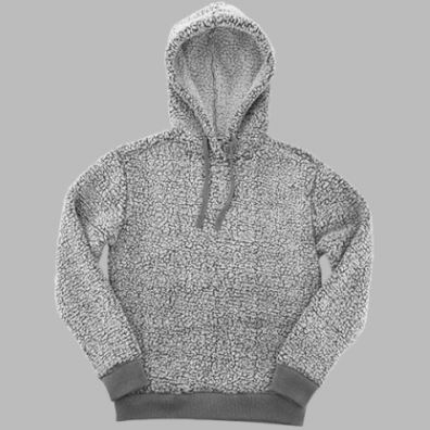 ADULT SHERPA HOODIE PULLOVER-Q15